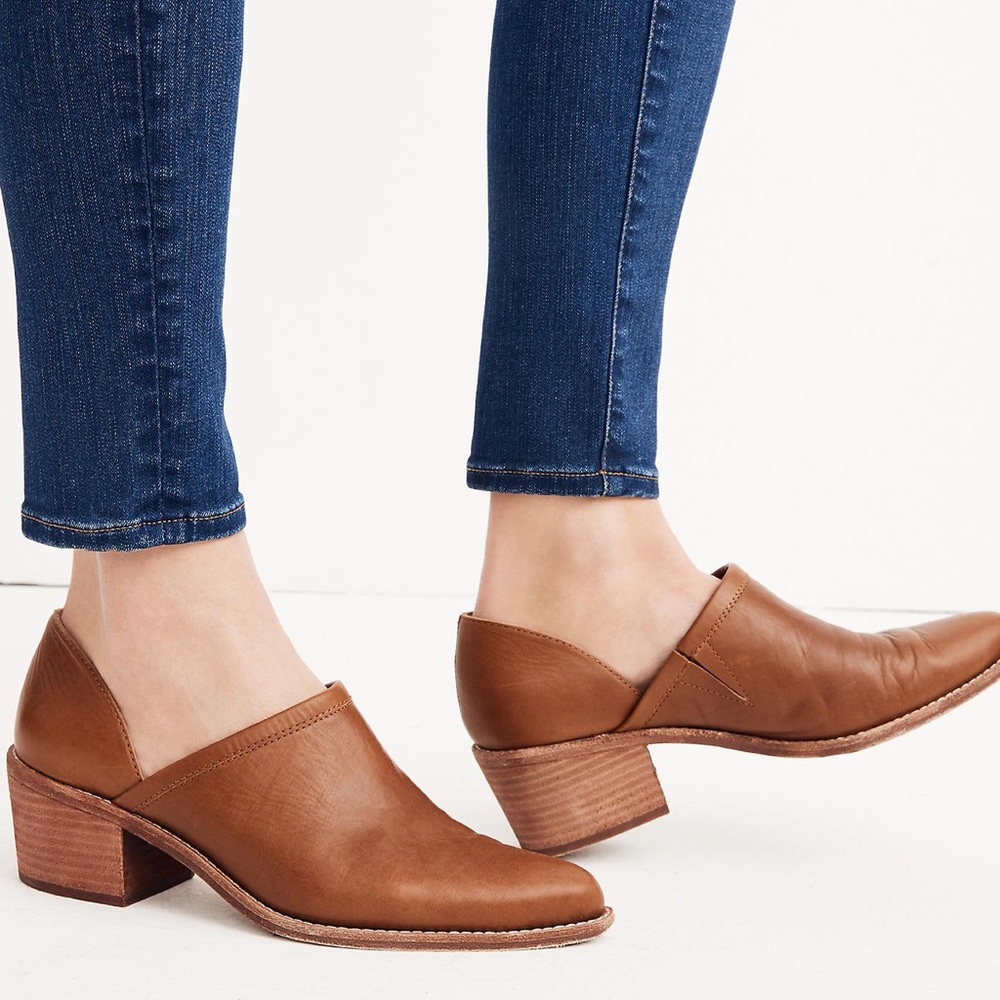 Madewell Brady Lowcut Booties in English Saddle (Women’s 8)